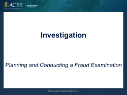 Principles of Fraud Examination - Association of Certified Fraud