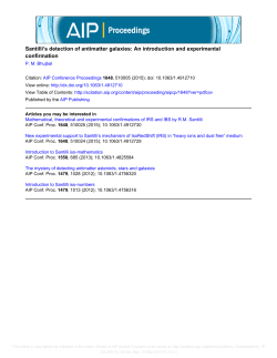 Santilli`s detection of antimatter galaxies: An introduction and