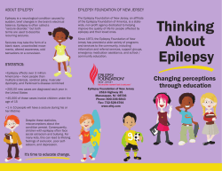 Thinking About Epilepsy Brochure