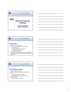 Email and Text Message Campaigns - International Association of