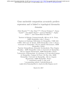 Gene nucleotide composition accurately predicts
