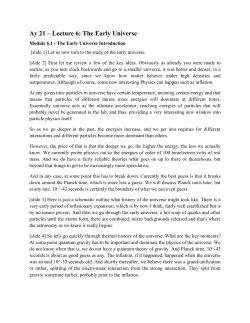 Student-generated transcripts