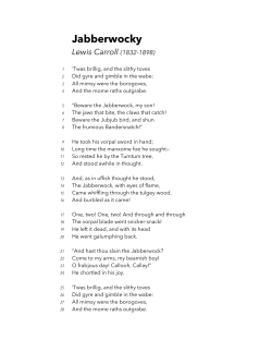 Carroll - Jabberwocky