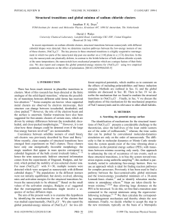 Structural transitions and global minima of sodium chloride clusters