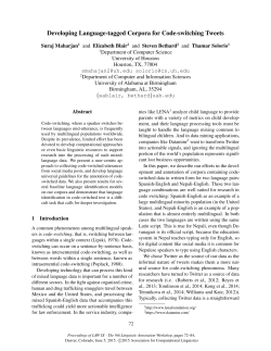 Developing Language-tagged Corpora for Code