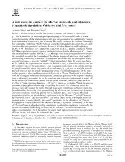 A new model to simulate the Martian mesoscale and microscale