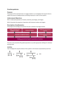 Fraction patterns