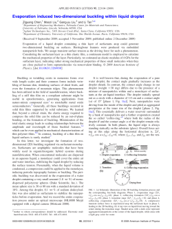 Evaporation induced two-dimensional buckling within liquid droplet