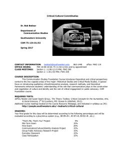 Course Syllabus - Southwestern University