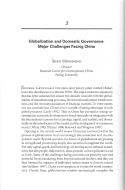 Globalization and Domestic Governance: