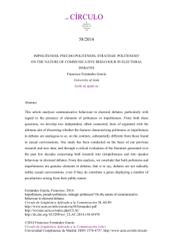 Fernandez Garcia 2014 Impoliteness, pseudo