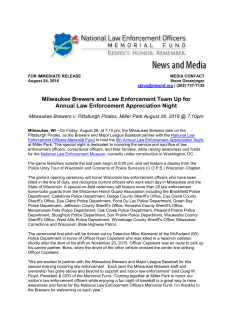 Milwaukee Brewers and Law Enforcement Team Up for Annual Law