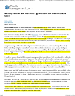 PrintWhatYouLike on Wealthy Families See Attractive Opportunities