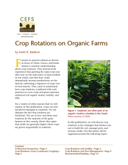 Crop Rotations on Organic Farms
