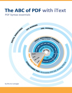 The ABC of PDF with iText