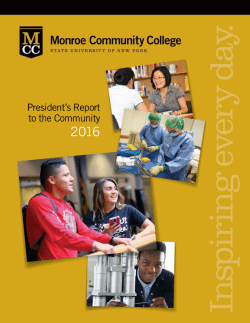 President`s Report to the Community