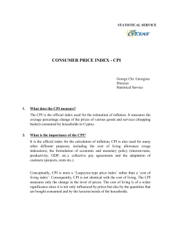 CONSUMER PRICE INDEX