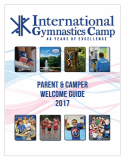 2017 Parent Guide - International Gymnastics Camp