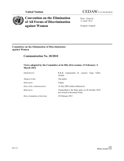 Convention on the Elimination of All Forms of Discrimination against