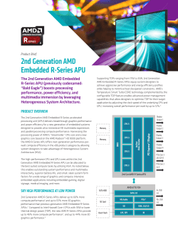 2nd Generation AMD Embedded R