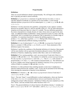 Proportionality (Madden-Oehrtman)