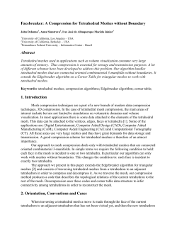 Facebreaker: A Compression for Tetrahedral Meshes