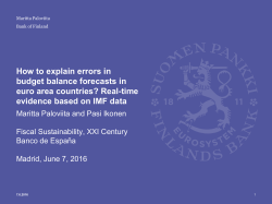 How to explain errors in budget balance forecasts in euro area