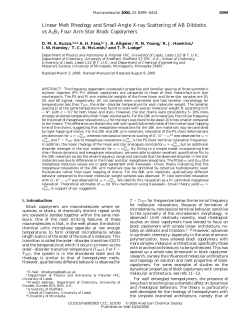 Linear Melt Rheology and Small-Angle X