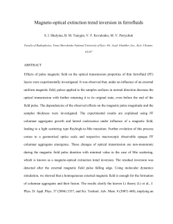 Magneto-optical extinction trend inversion in