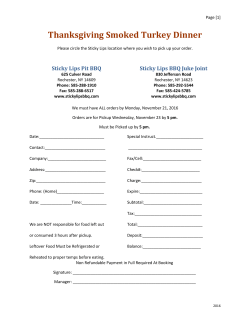 Thanksgiving Smoked Turkey Dinner