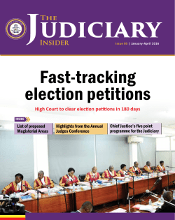 Fast-tracking election petitions