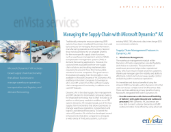Managing the Supply Chain with Microsoft Dynamics&reg; AX Brochure