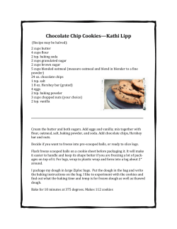 Chocolate Chip Cookies&mdash;Kathi Lipp