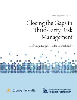 Closing the Gaps in Third-Party Risk Management