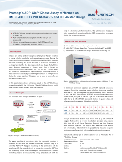 Promega`s ADP-Glo&trade; Kinase Assay performed on BMG LABTECH`s