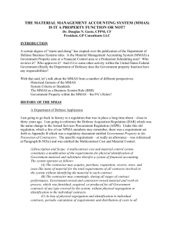 the material management accounting system