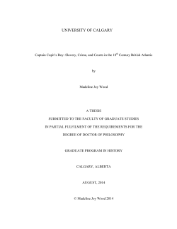 Captain Cupit`s Boy - University of Calgary