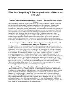 "Legal Lag"? - Georgetown Law