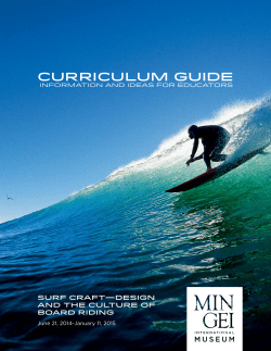 surf craft curriculum guide - Mingei International Museum