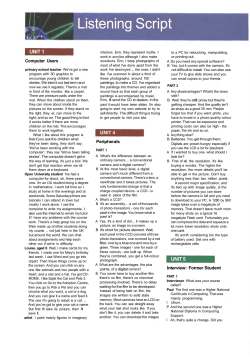 Listening Script