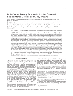 Iodine Vapor Staining for Atomic Number
