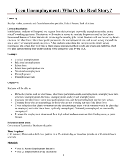 Teen Unemployment: What`s the Real Story?