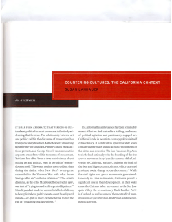 Susan Landauer, &ldquo;Countering Cultures: The California Context (An