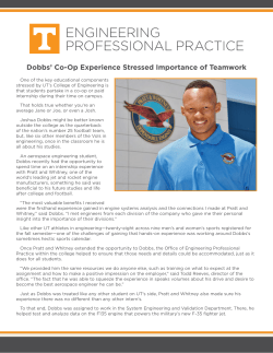 Dobbs` Co-Op Experience Stressed Importance of Teamwork