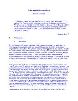 Hiram E. Chodosh - Law Commission of India