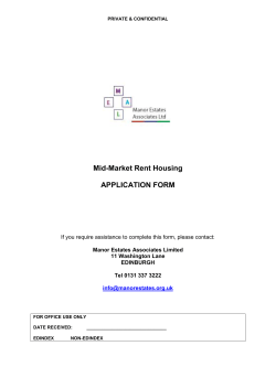 Mid-Market Rent Housing APPLICATION FORM