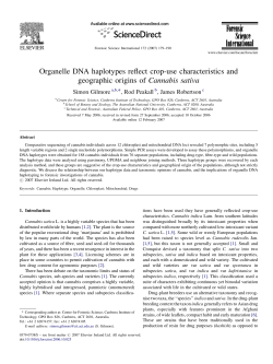 Organelle DNA haplotypes reflect crop