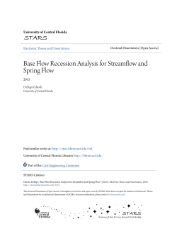 Base Flow Recession Analysis for Streamflow and Spring