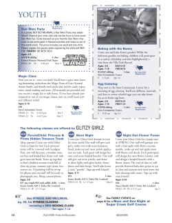 page 43 for a Mom and Son Night at Sugar Creek Golf Course