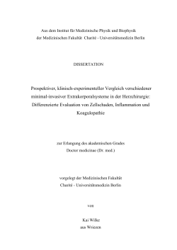 Prospektiver, klinisch-experimenteller Vergleich - diss.fu